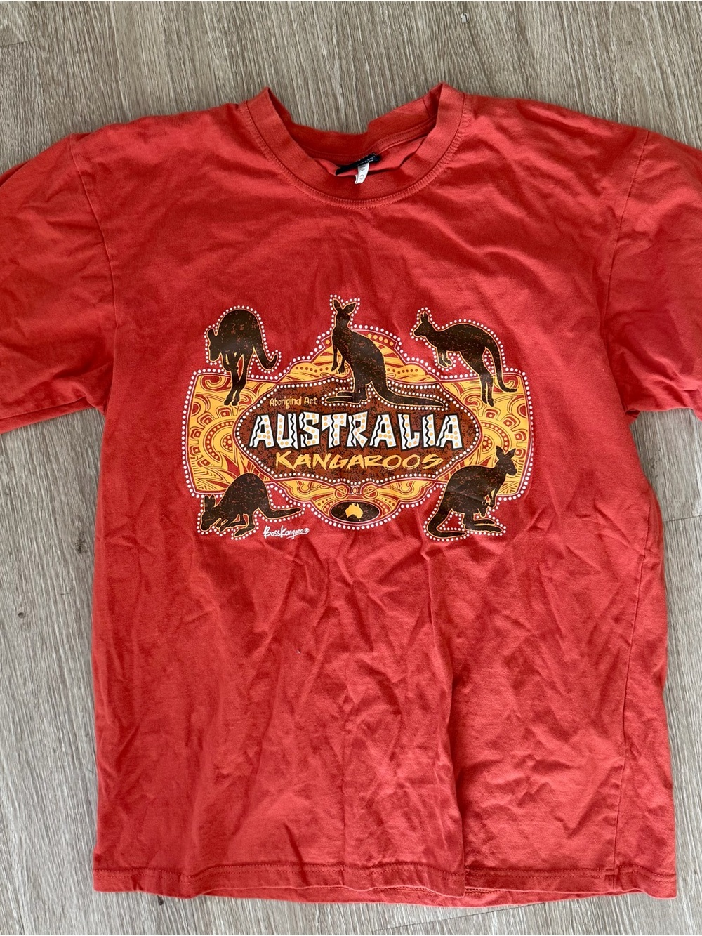 Australia Kangaroos Orange graphic t-shirt sz XL
